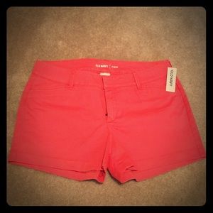 Old Navy Coral Pixie Shorts